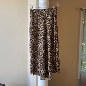 Zara leopard skirt